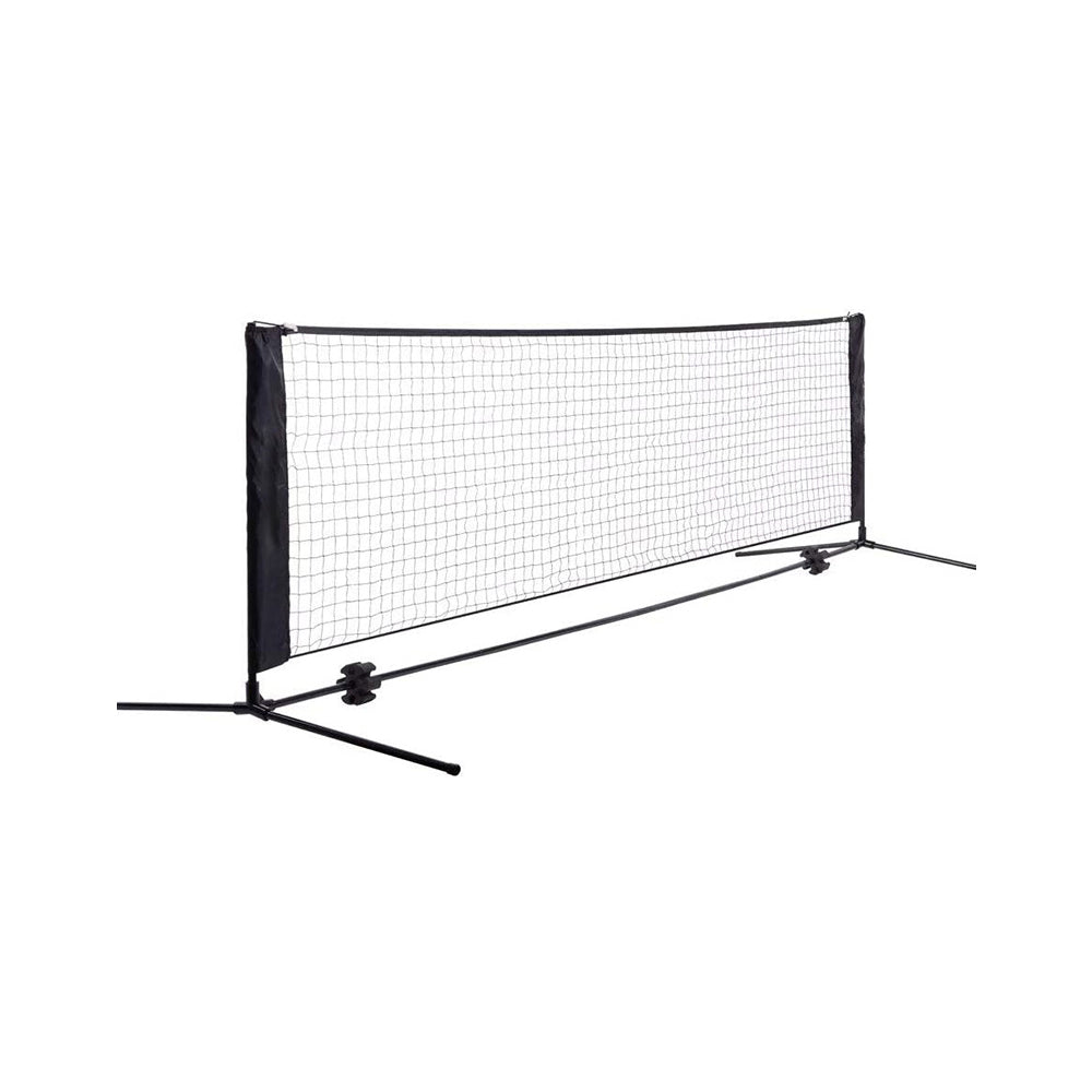 BALLSTRIKE Portable Outdoor Tennis Net Steel Frame - Black