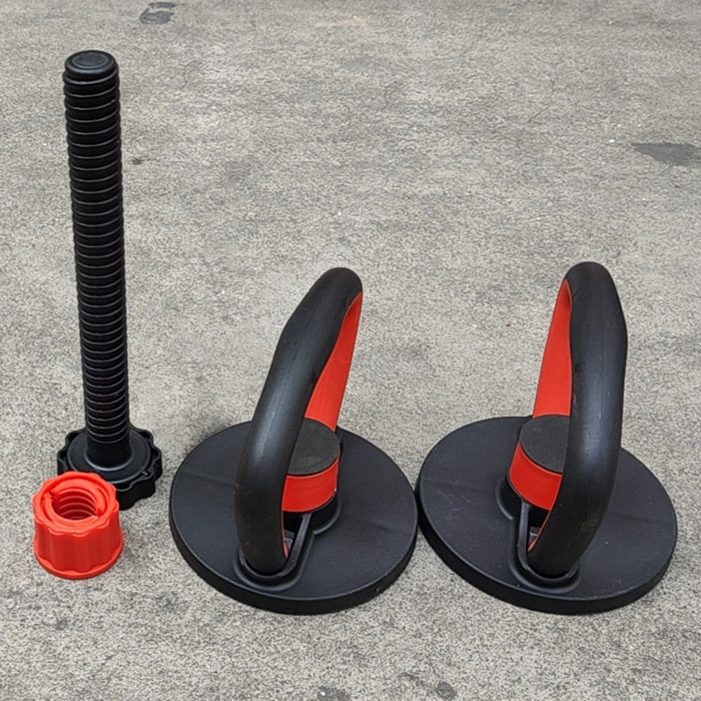 JMQ FITNESS 1 Set  Adjustable Kettlebell Handle- Black&Red