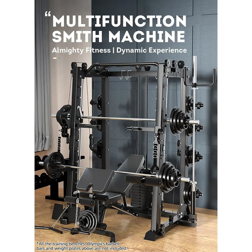 Meridian X6 Home Gym Multi-function Power Rack Squat Cage Weight Train Equipment Smith Machine