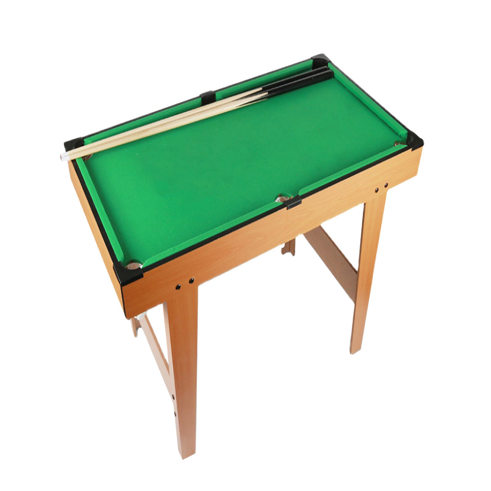MACE 4FT Children Billiard Table Free Accessories Indoor Fun Game Family Game Set - Walnut&Green