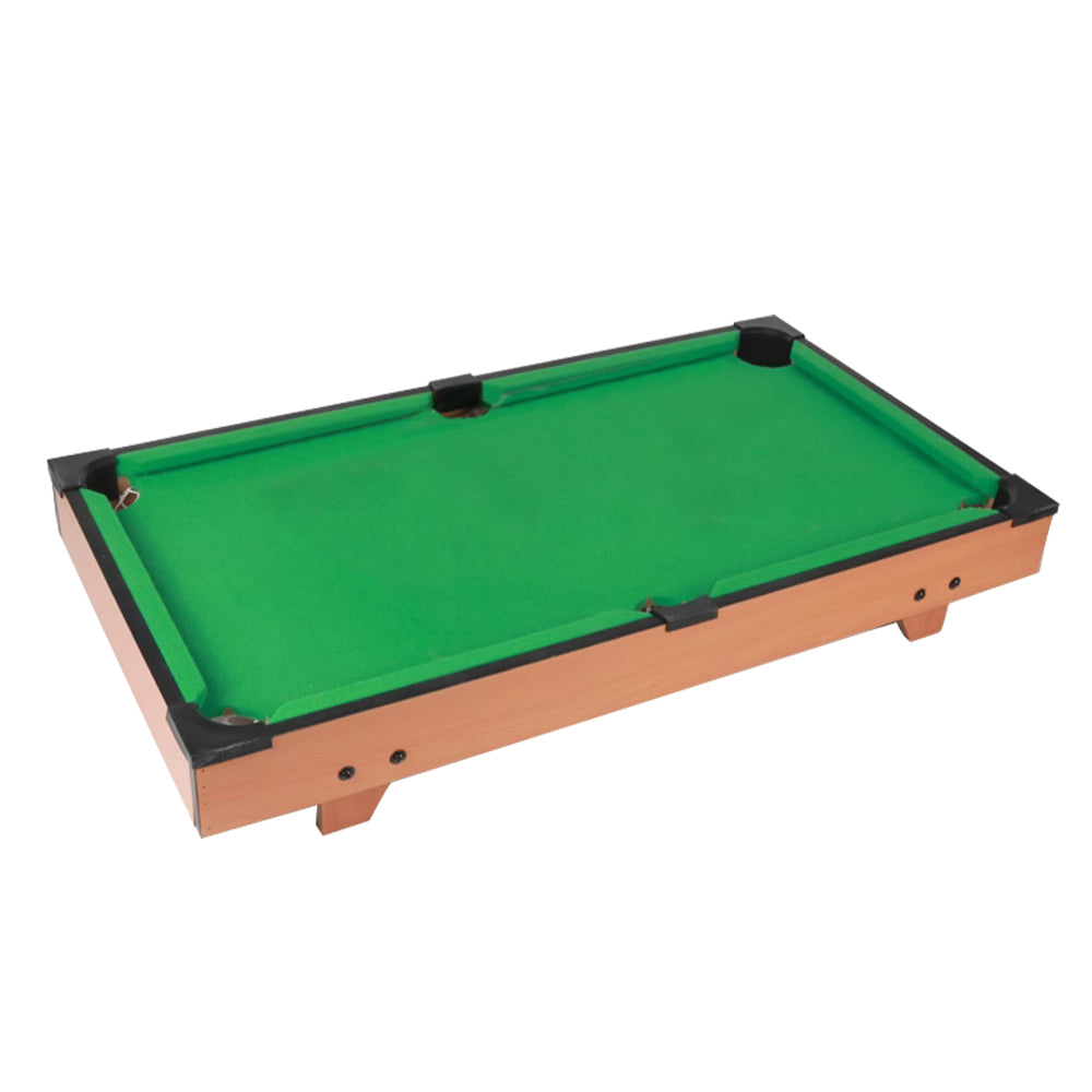 MACE 2FT Tabletop Billiard Table Free Accessories Children Games Sports Ball Table - Walnut&Green