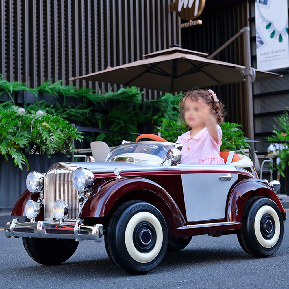 AKEZ Four-wheel Drive Electric Car W/ Remote Control Kids Ride On Car - Red