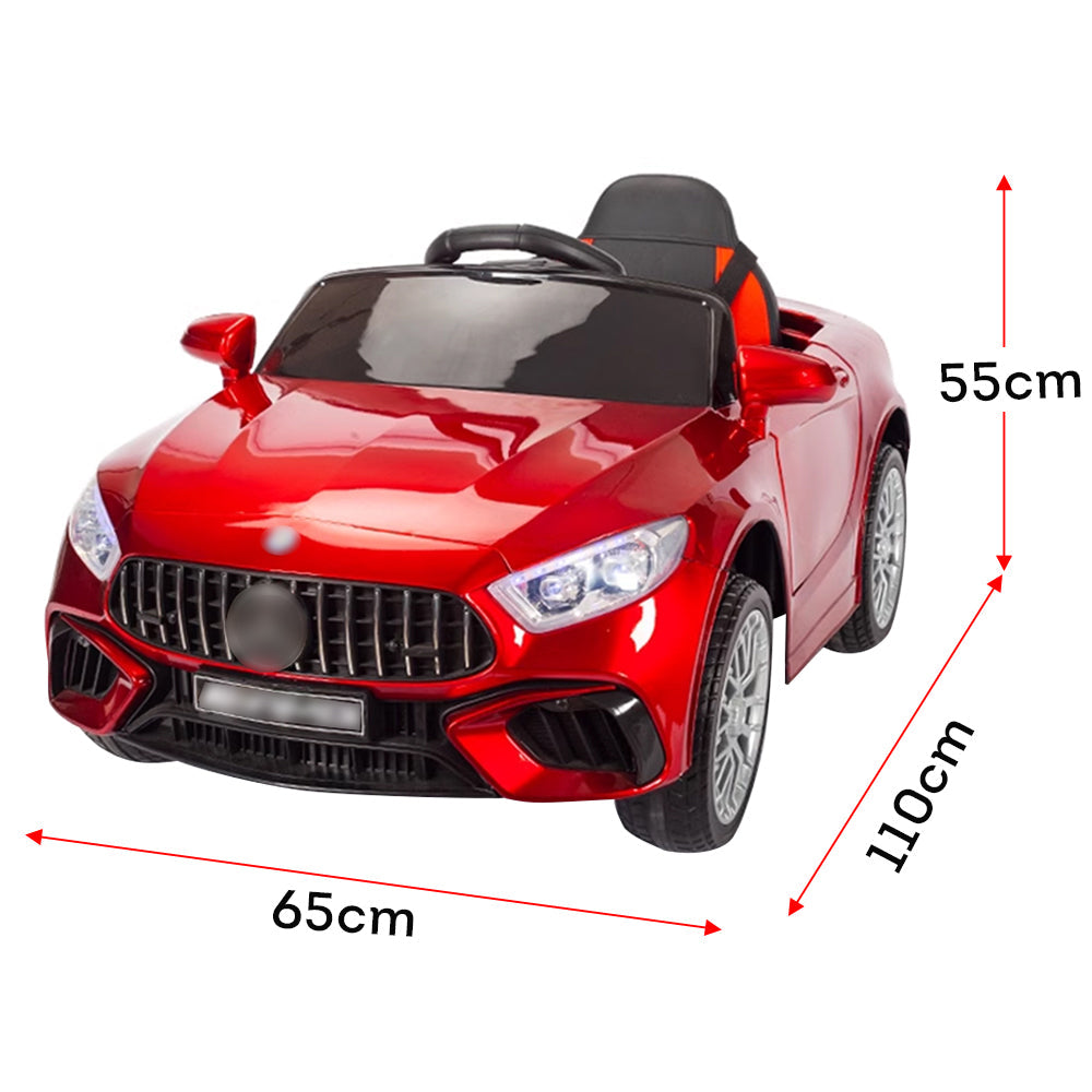 AKEZ 2WD12V Dual-wheel Drive Electric Car W/ Remote Control Kids Ride On Car - Red