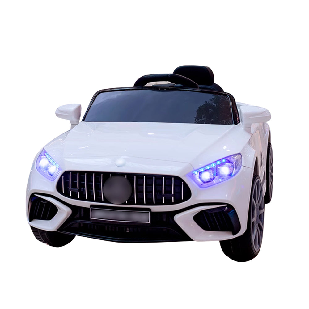 AKEZ 2WD12V Dual-wheel Drive Electric Car W/ Remote Control Kids Ride On Car - White