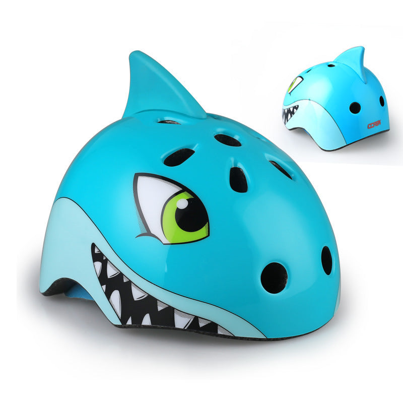 Children's cartoon riding helmet skateboard helmet M FOX/Teddy bear/Shark/Dinosaur