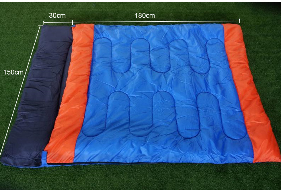 HY007 Double Sleeping Bag Bags Outdoor Camping Hiking Thermal Tent 210x150cm