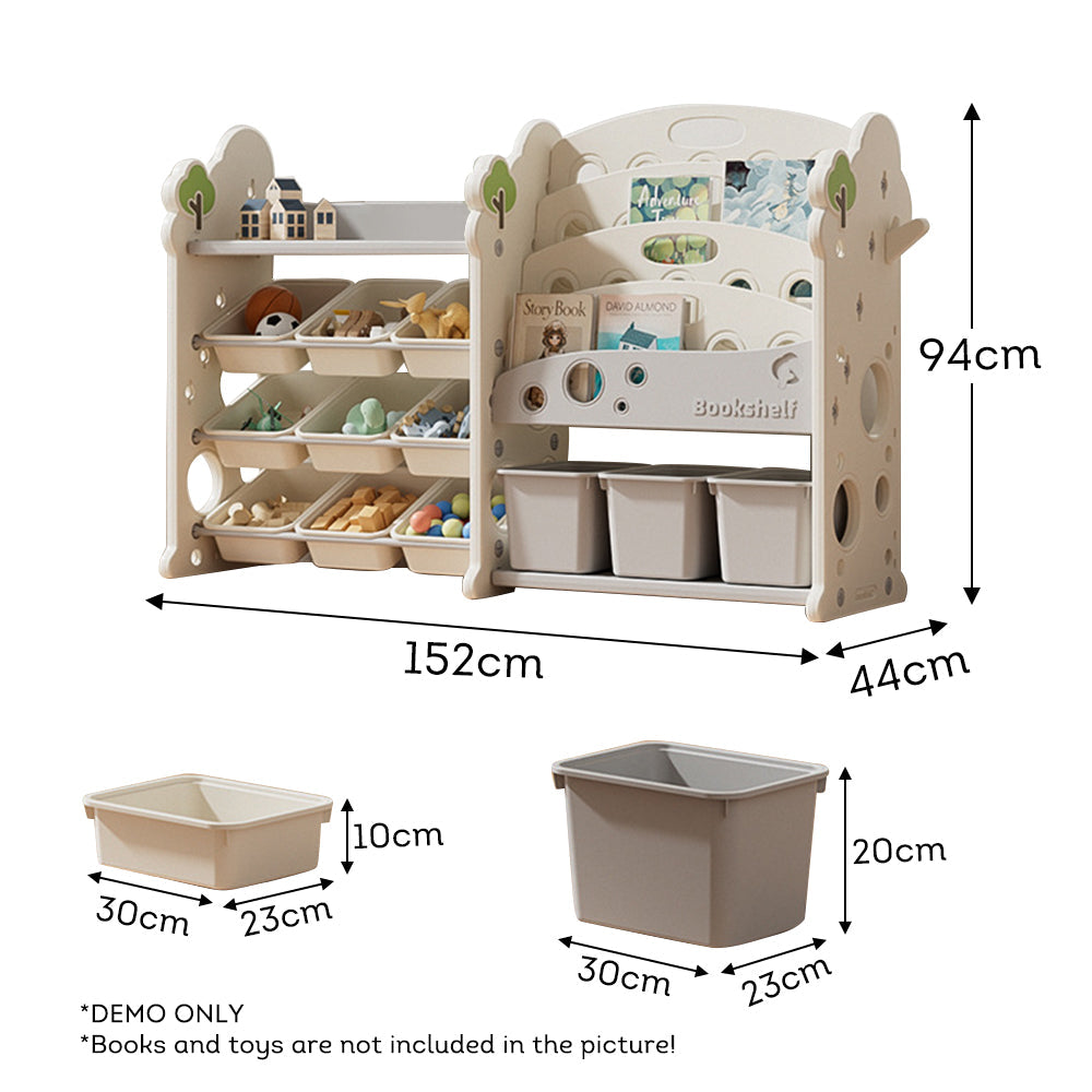 MASON TAYLOR Multifunctional Toy Storage Rack Bookshelf