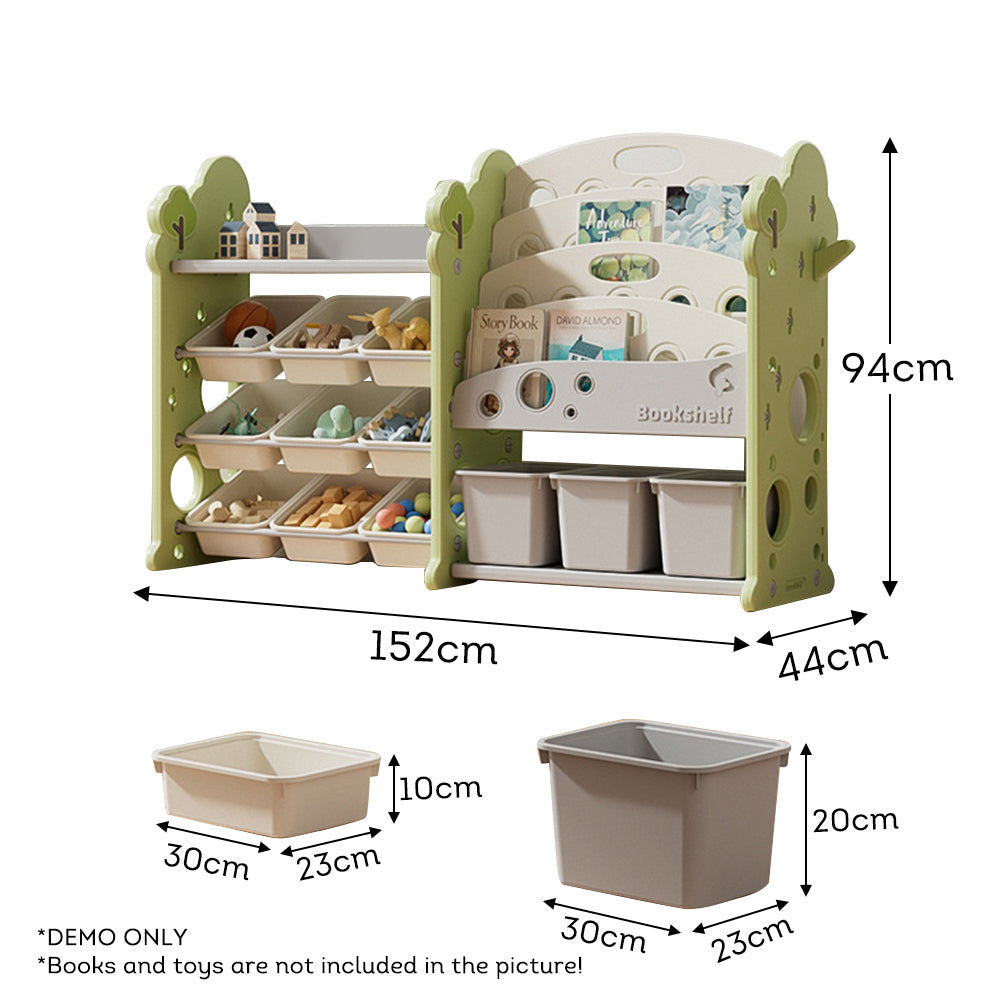 MASON TAYLOR Multifunctional Toy Storage Rack Bookshelf