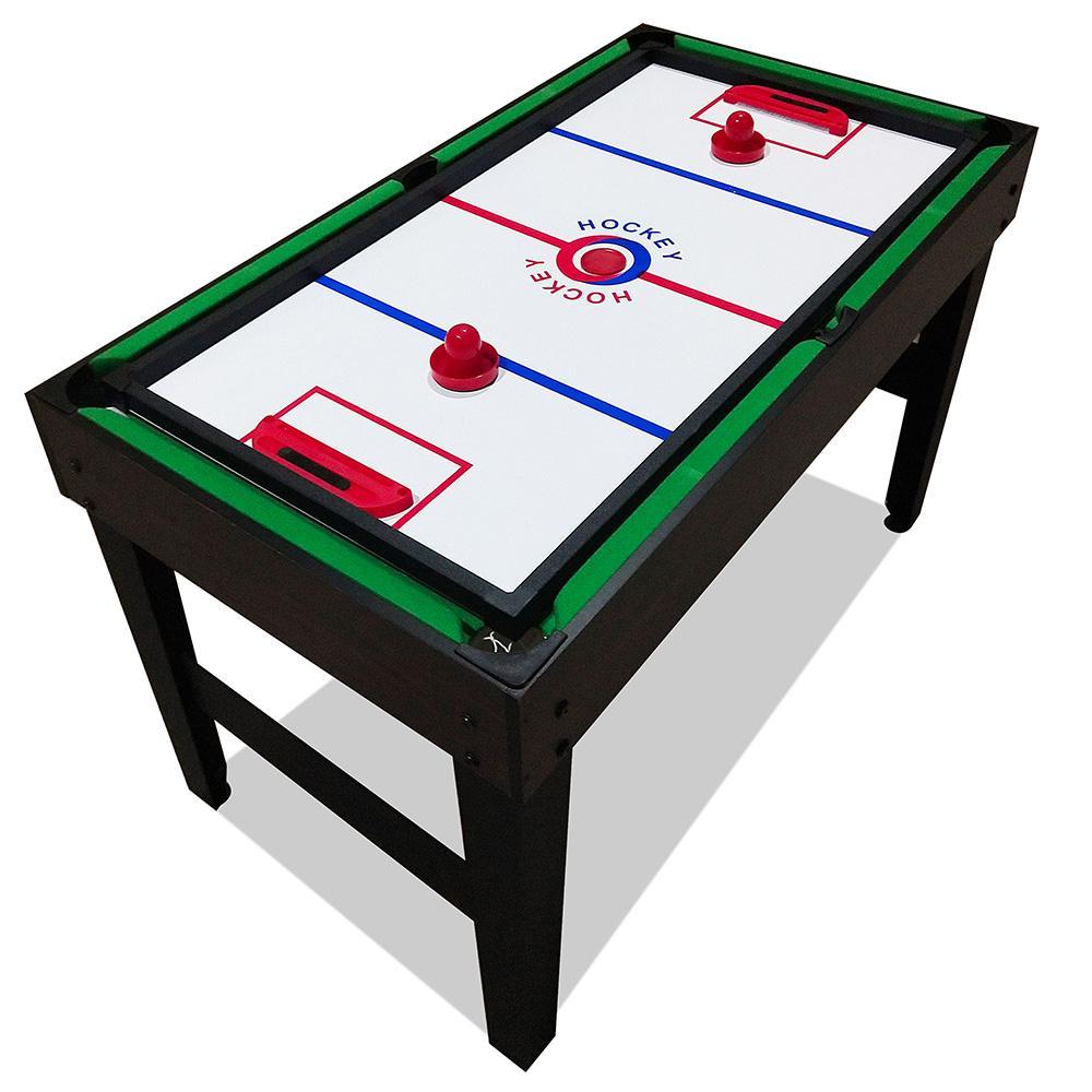 4FT 4-In-1 Multifunctional Soccer Table - Pool/Air Hockey/Table Tennis/Football