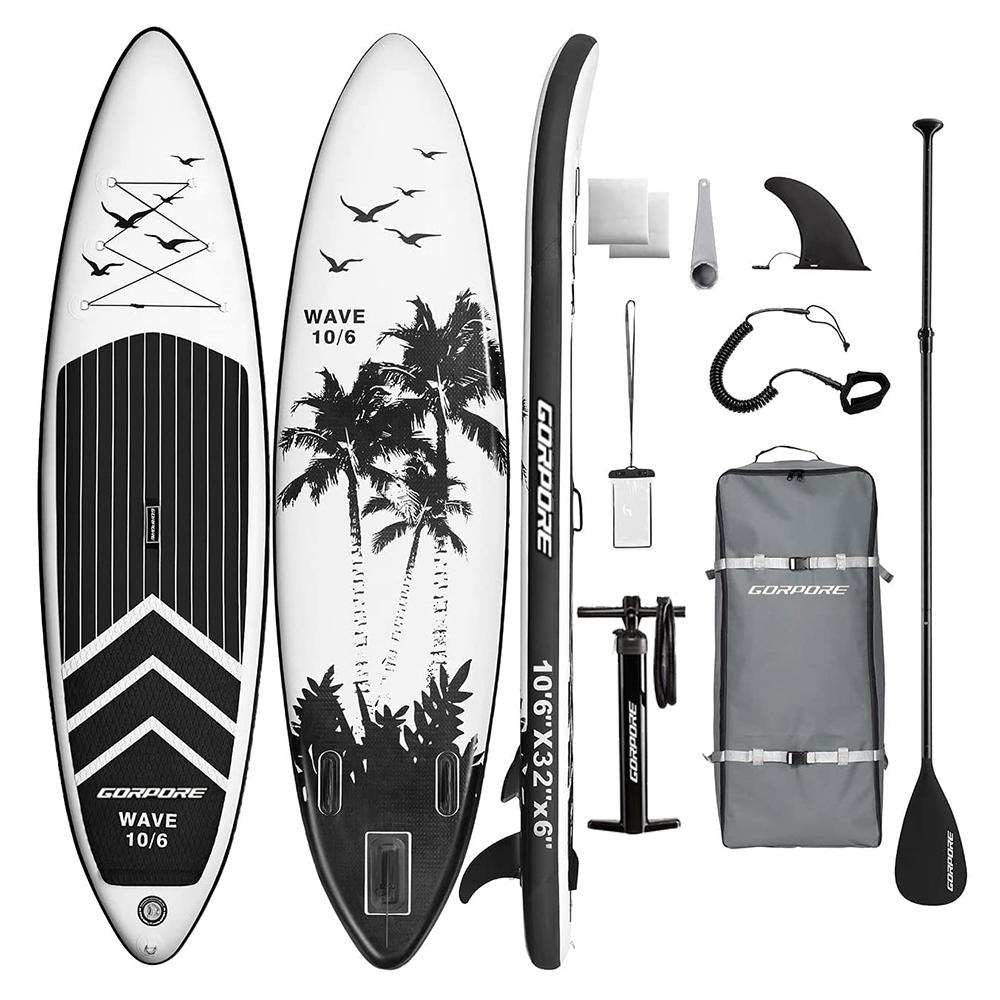 Inflatable Stand Up Paddle SUP Surfboard Paddleboard W/ Accessories & Backpack