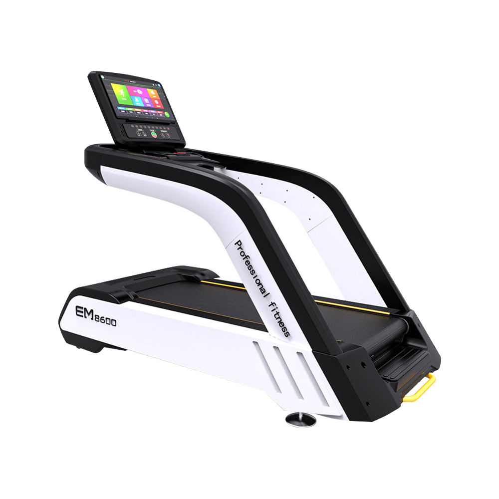 JMQ FITNESS EM8600A 7.0HP Electric Treadmill w/ Touch Screen Home Gym Train Equipment Machine - White&black