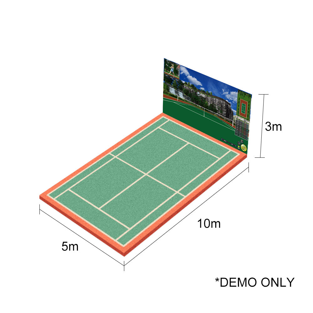 BALLSTRIKE 10x5x3M Smart Multifunctional Tennis Simulator Various Courts