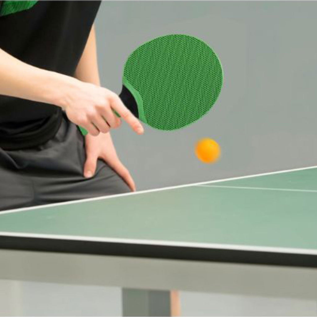 1 Piece All-Rubber Table Tennis Ping Pong Racket - Green/Blue/Black