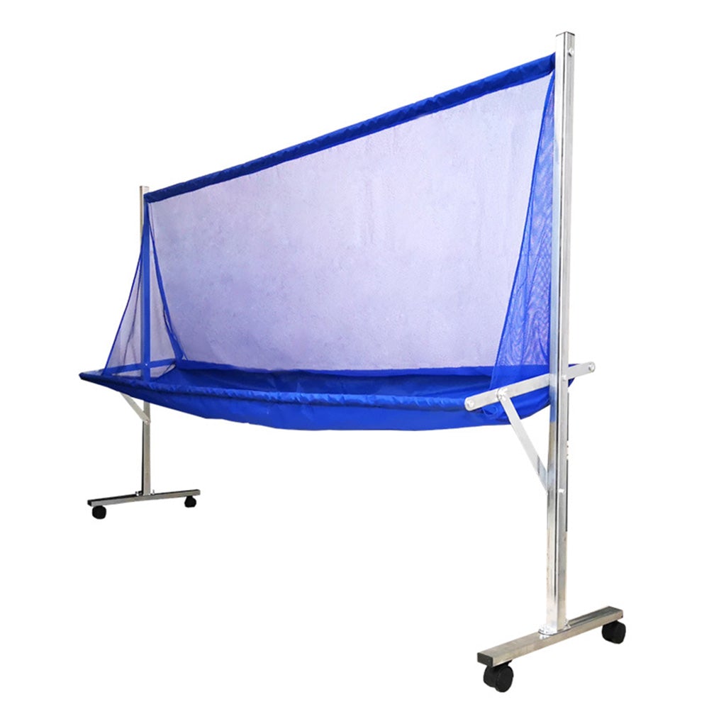 Mobile Standing Table Tennis Ball Catch Net W/ Caster Solo Training Equipment