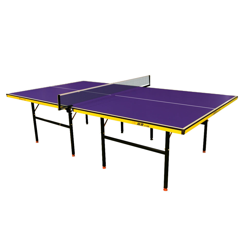 DOUBLE FISH 518E Indoor Table Tennis/Ping Pong Table High-quality Steel Leg - Black&Blue