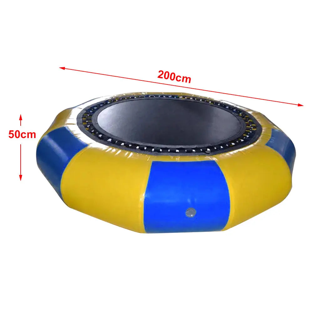 ausfunkids 6.5-10ft inflatable water trampoline bouncer jump - Darkblue&white Teng Bo Sports